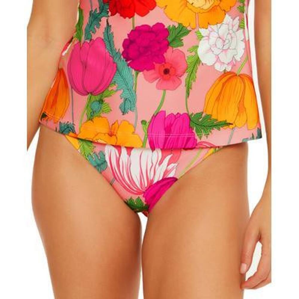 Trina Turk Women's Bikini Bottom Swimsuit Lined Multicolor Floral Size 4